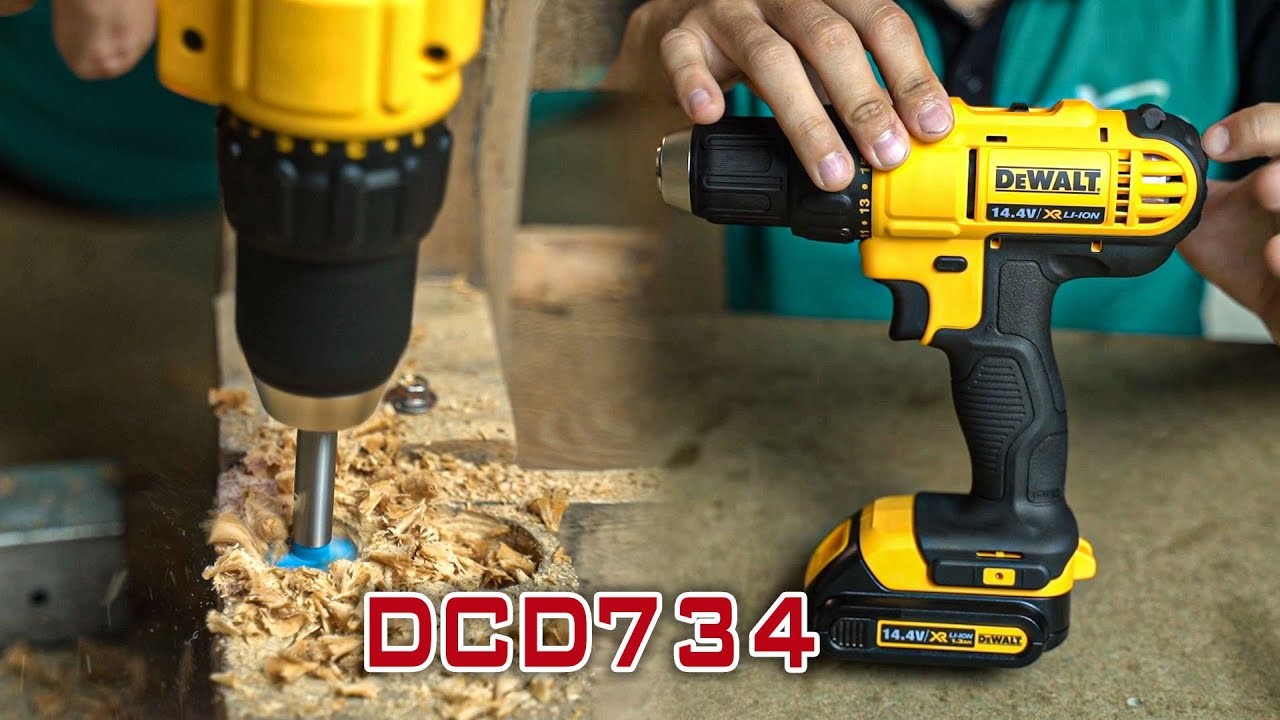 Máy khoan pin Dewalt DCD734 hoạt động mạnh mẽ trong nhiều điều kiện công việc khác nhau