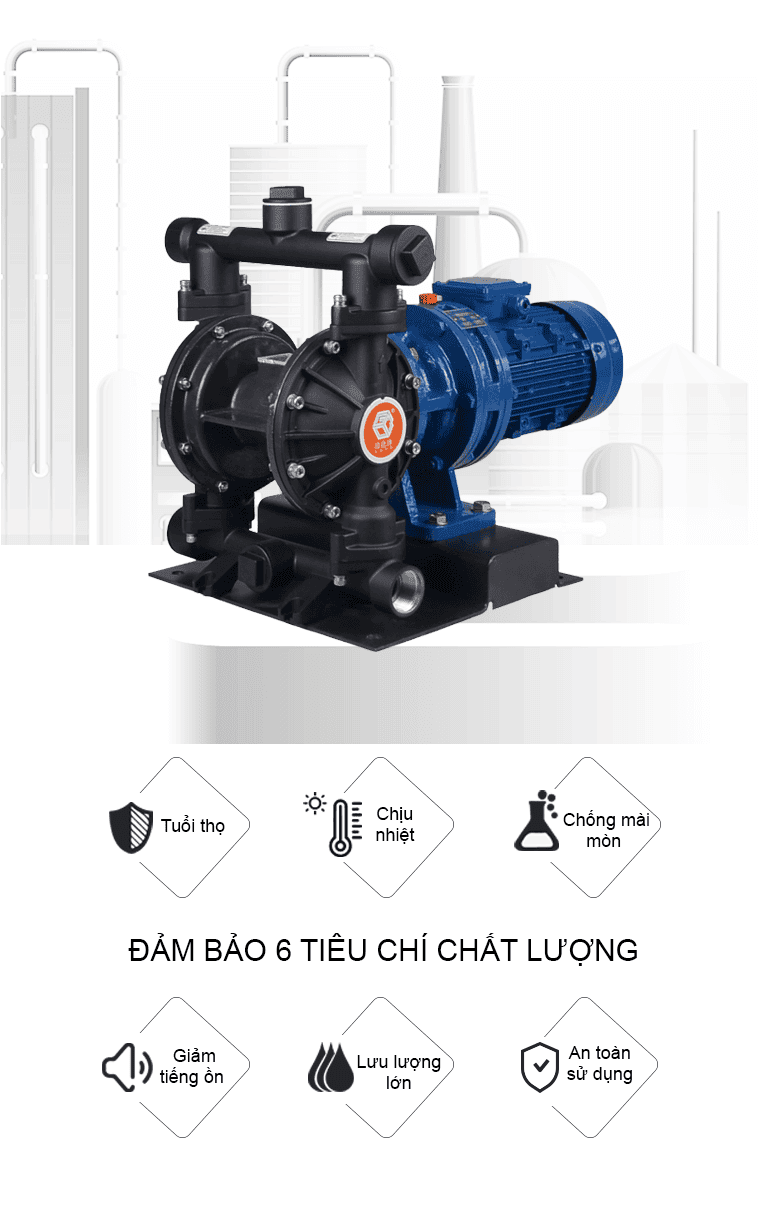 Bơm Màng Điện GODO DBY3S-40 HỢP KIM NHÔM