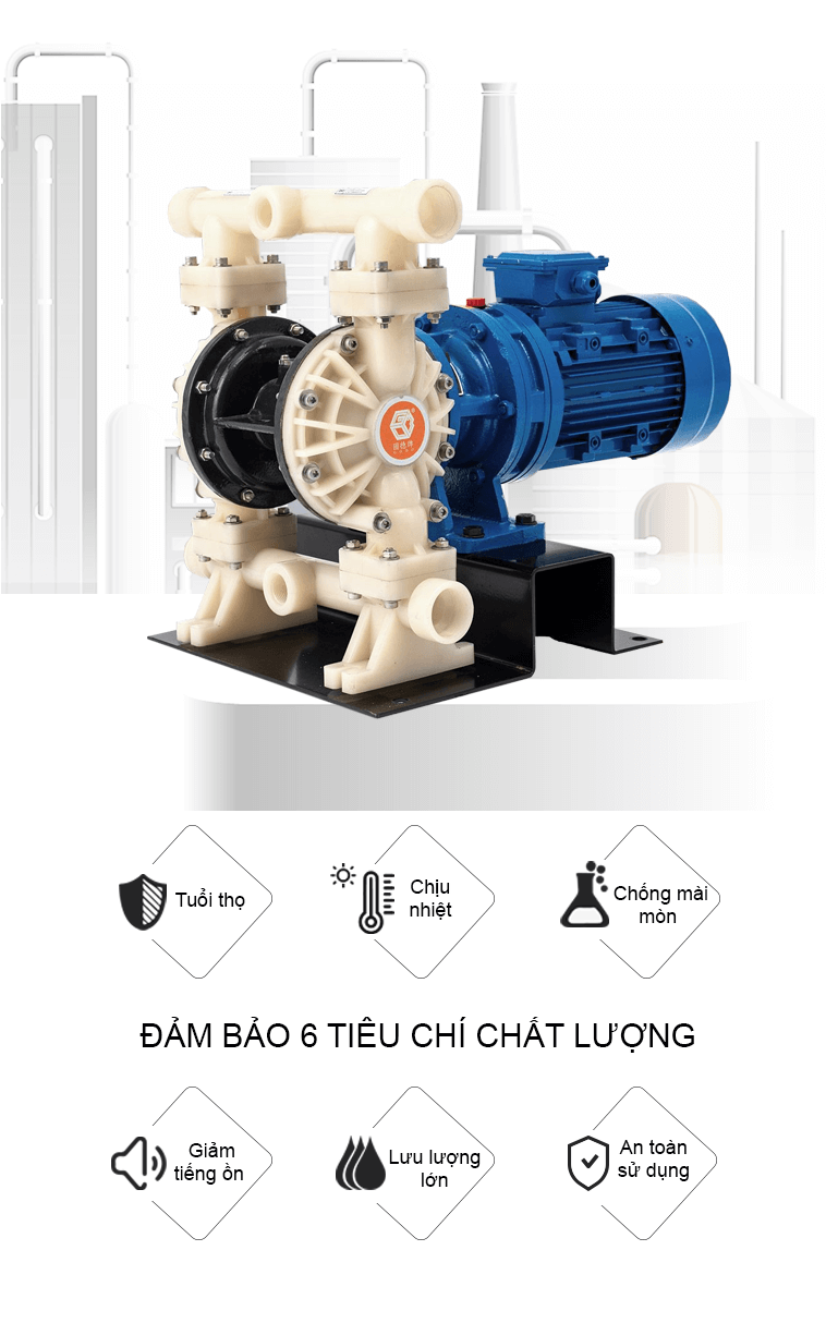 Bơm Màng Điện GODO DBY3S-25A Teflon