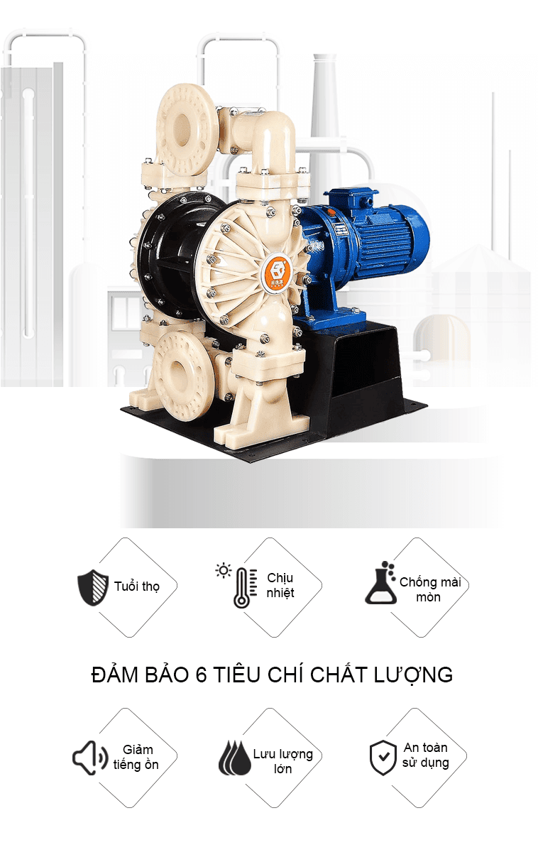 Bơm Màng Điện GODO DBY3S-80 TEFLON