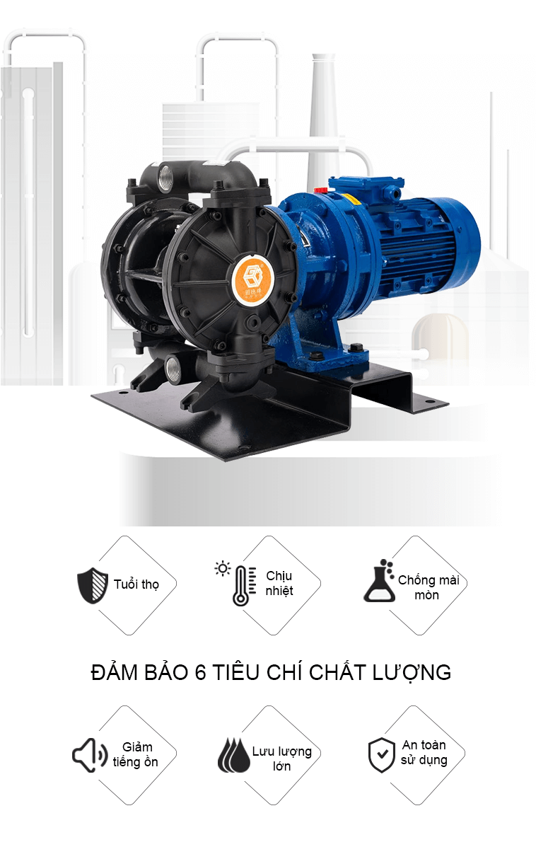 Bơm màng điện GODO BFD-25 Hợp kim nhôm