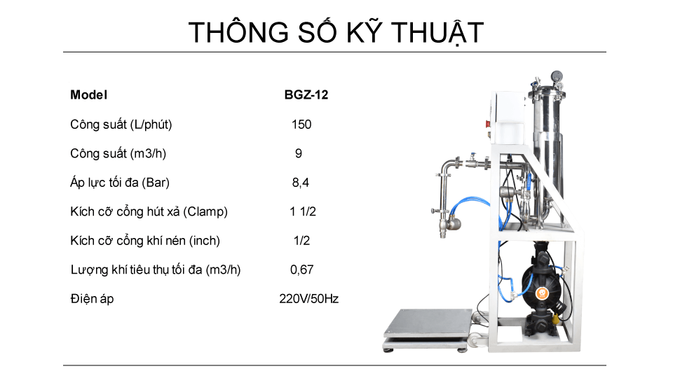 Thiết bị chiết rót tự động BGZ-12