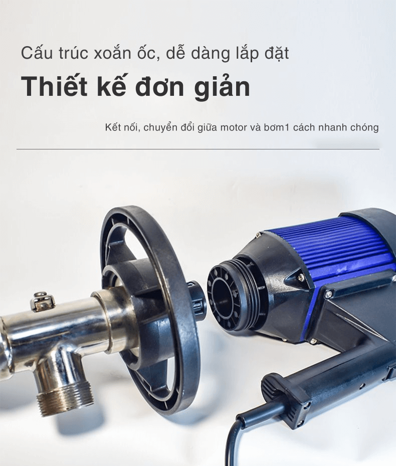 Thiết kế bơm thùng phuy điện GODO 