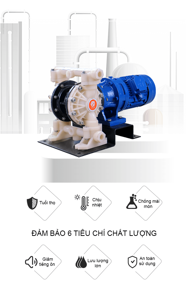 Bơm màng điện GODO DBY3-15 Teflon