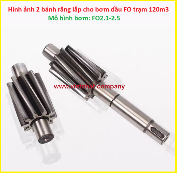 hình ảnh bánh răng bên trong của bơm FO2.1-2.5 dùng cho trạm trộn 120m3 