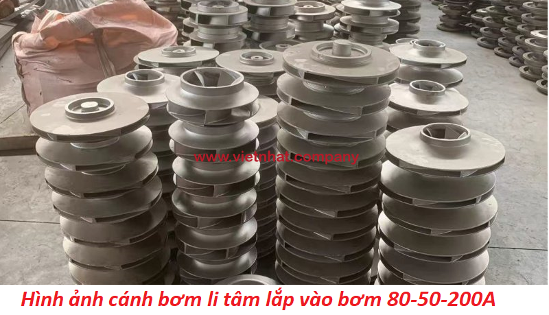  Hình ảnh cánh bơm li tâm lắp vào bơm 80-50-200A 