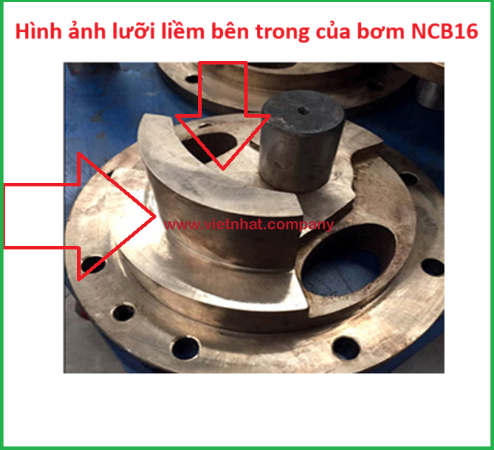 hình ảnh lưỡi liềm chia cắt của bơm ncb16