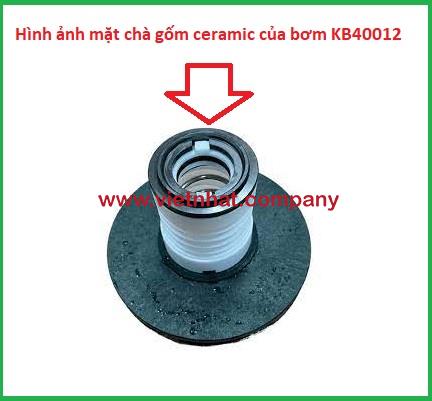 hình ảnh phớt 2 mặt chà được lắp bên trong bơm kb40012