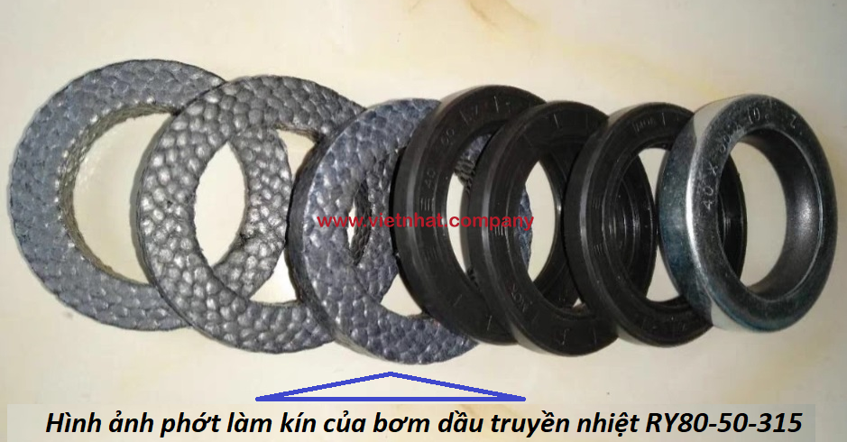 hình ảnh phớt bơm dầu truyền nhiệt chịu nhiệt độ cao ry80-50-315