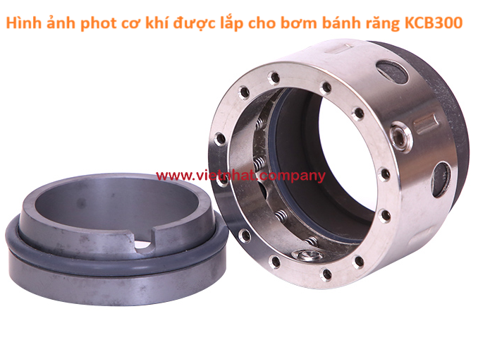 hình ảnh phớt cơ khí được lắp cho bơm bánh răng KCB300