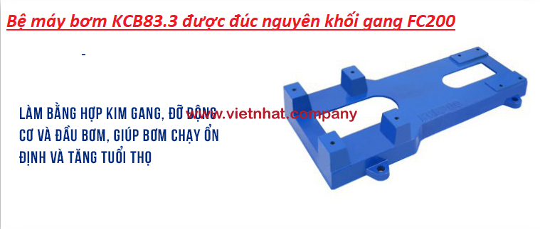 hình ảnh tham khảo bệ bơm đúc nguyên khối kcb83.3