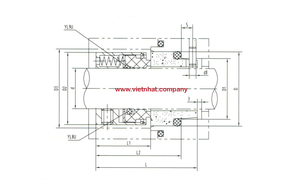 kích thước phớt bơm 2cy7.5