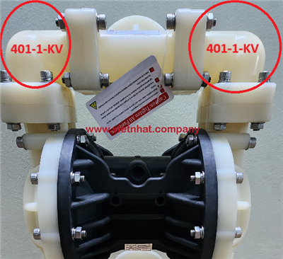 Báo giá phụ kiện bơm màng mã 401-1-KV model 40PP-KV/TF/TF/TF Upper Elbow