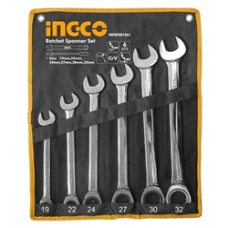 Bán Bộ 6 cờ lê miệng vòng hai chiều (19- 32mm) Ingco HKSPAR1061