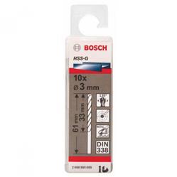 Bán Bộ mũi khoan sắt 10 mũi HSS-G Bosch 2608595055 3mm