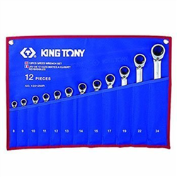 Bán Cờ lê vòng miệng 12 cái hệ mét Kingtony 12212MRN 8-24mm