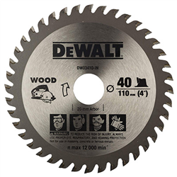 Bán 110mm x 40T Lưỡi cưa gỗ Dewalt DW03410-B1