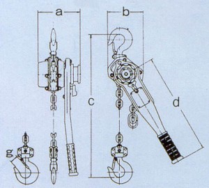 Pa lăng xích lắc tay