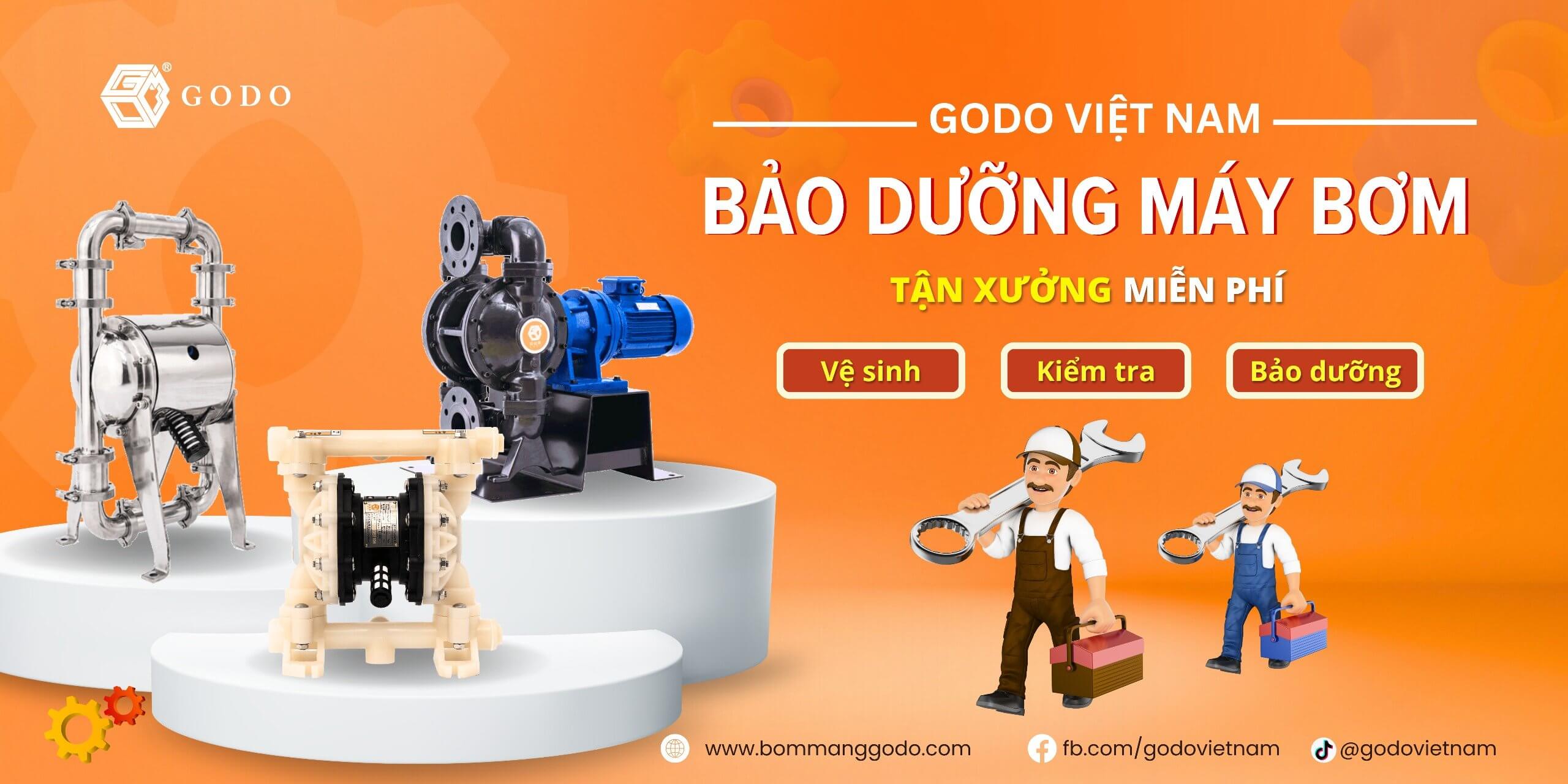 Chiến dịch bảo dưỡng máy bơm công nghiệp GODO