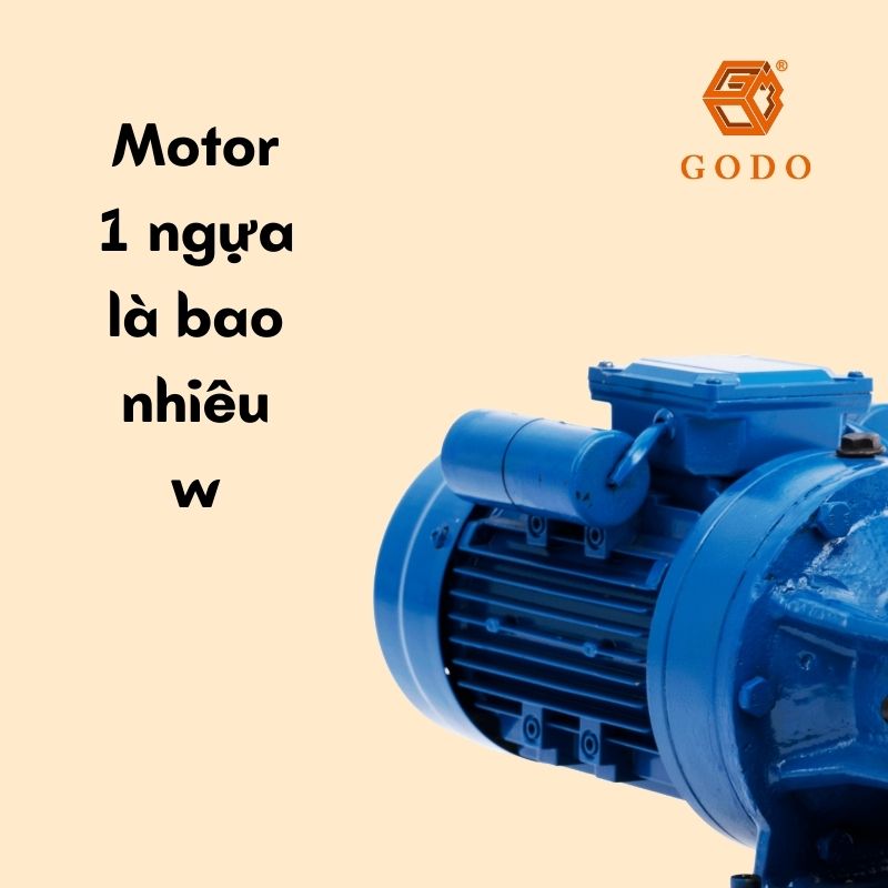 Motor 1 ngựa là bao nhiêu w