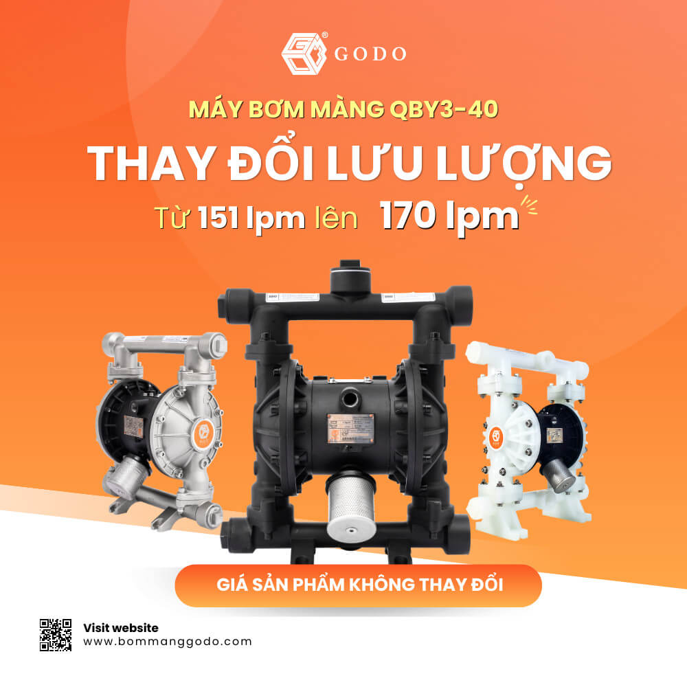 Thay đổi lưu lượng máy QBY 3 -40