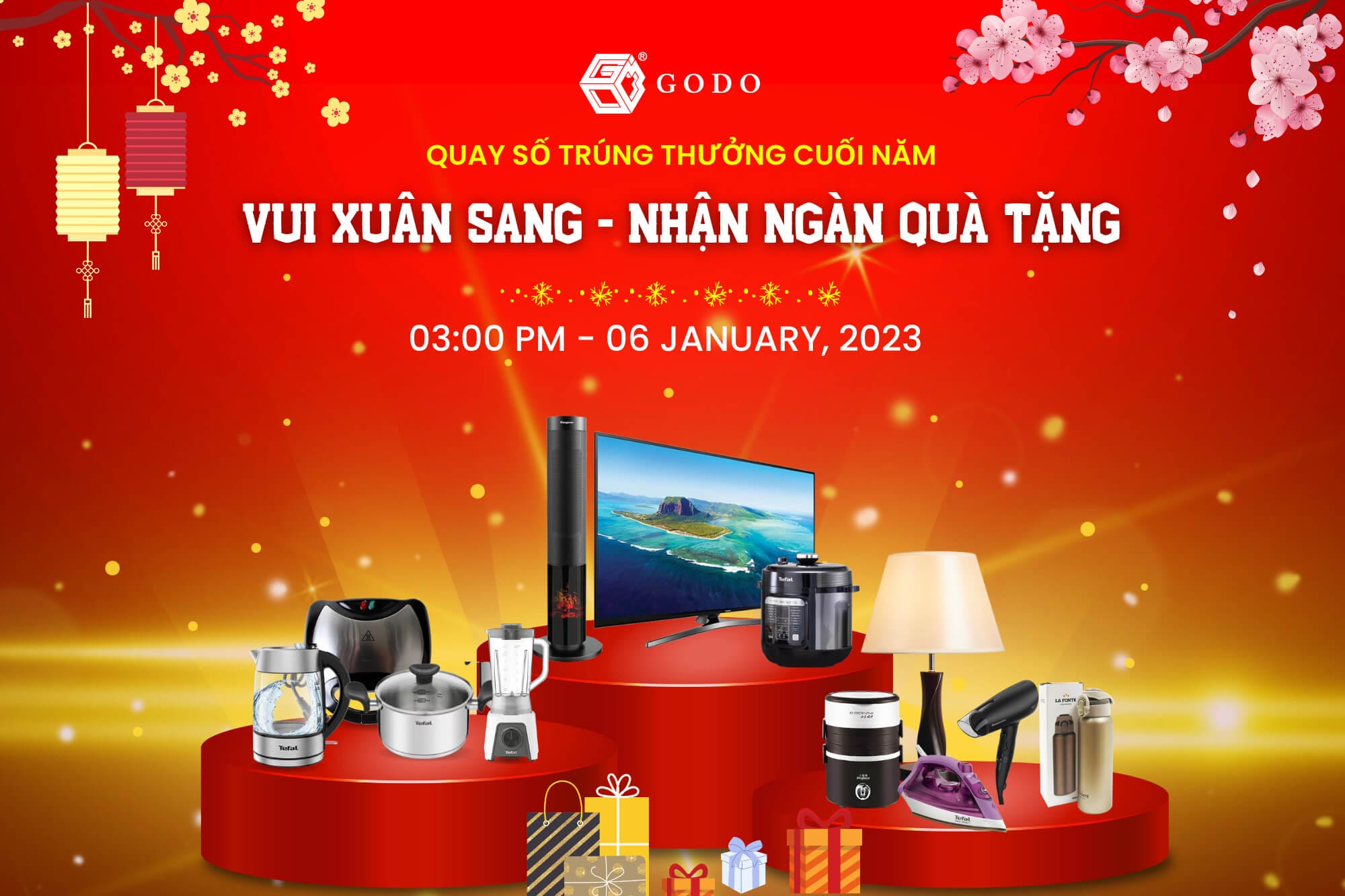 Godo - Ban Giám Đốc GODO tổ chức chương trình “VUI XUÂN SANG – NHẬN NGÀN QUÀ TẶNG” cho tập thể cán bộ nhân viên công ty 