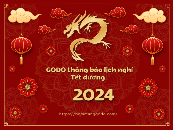 Godo - THÔNG BÁO LỊCH NGHỈ TẾT DƯƠNG LỊCH NĂM 2024