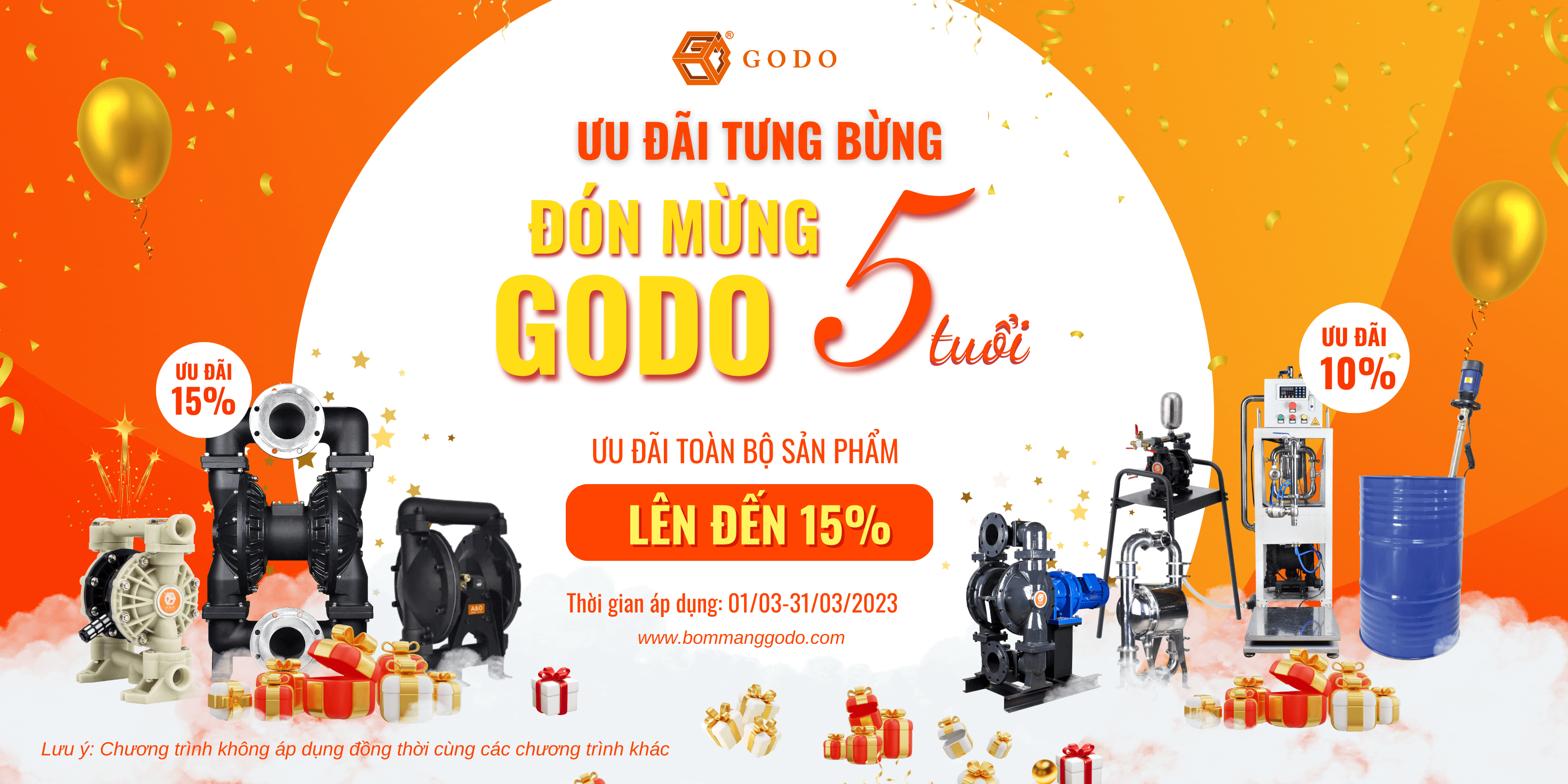 Godo - ƯU ĐÃI TƯNG BỪNG – ĐÓN MỪNG GODO 5 TUỔI