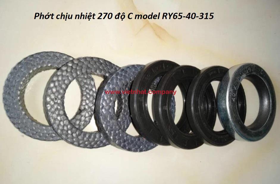 phớt chịu nhiệt 270 độ c lắp cho bơm ry65-40-315