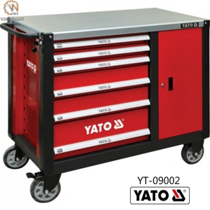 Bán Tủ đựng đồ nghề cao cấp 6 ngăn kết hợp bàn làm việc YATO YT-09002