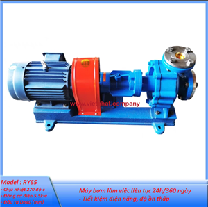 Bơm dầu nóng chịu nhiệt cao lưu lượng 25m3 đẩy cao 35m động cơ 5.5kw