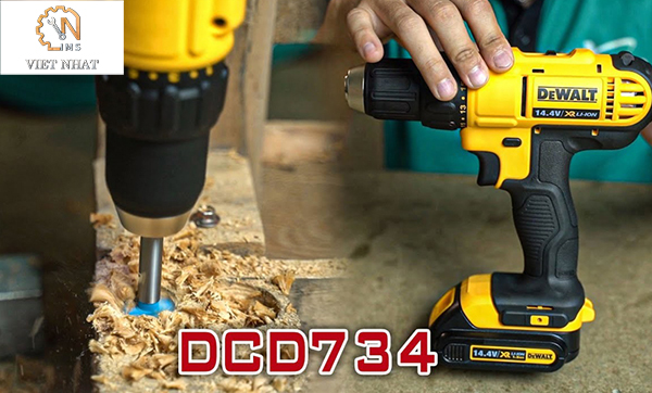 Điểm nổi bật về cấu tạo của sản phẩm máy khoan pin 14V Dewalt DCD734