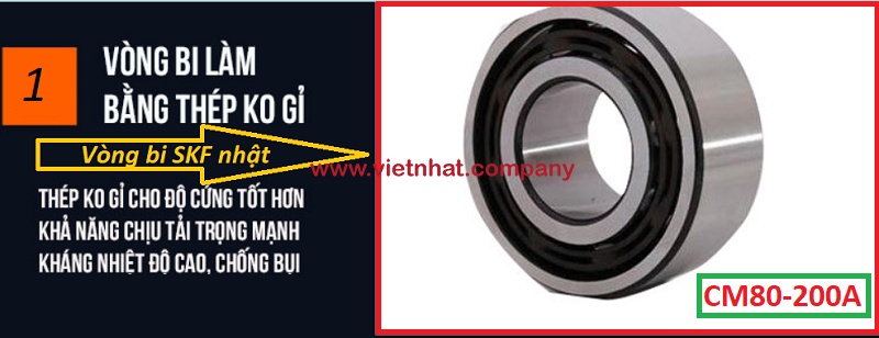 vòng bi sử dụng trong bơm cm80200A